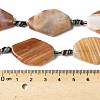 Natural Banded Agate/Striped Agate Beads Strands G-G196-A01-01-5