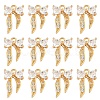 10Pcs Brass Cubic Zirconia Charms KK-YW0003-17-1