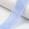 Electroplate Glass Beads Strands X-EGLA-A034-J2mm-L03-1
