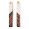 Opaque Resin & Walnut Wood Pendants LS-RESI-TAC0021-43A-2
