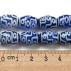 Blue Tibetan Style dZi Beads Strands TDZI-NH0001-C12-01-5