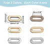 12Pcs 3 Colors Alloy Screw-in Grommet Eyelet Findings FIND-WR0008-70-2