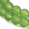 Baking Paint Transparent Glass Bead Strands GLAA-S031-6mm-34-3