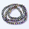 Electroplate Transparent Glass Beads Strands EGLA-A034-T1mm-UA07-2