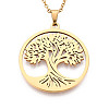 304 Stainless Steel Pendant Necklaces NJEW-T018-58G-4