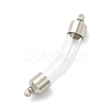 Transparent Glass Vial Pendant Normal Link Connectors GLAA-D004-01P-01-1