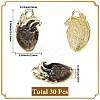 30Pcs Rack Plating Alloy Enamel Pendants FIND-SC0015-12A-2
