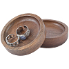 Wood Flat Round Jewely Display Tray ODIS-WH20003-05B-1