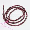 Natural Garnet Bead Strands G-R344-2mm-26-2