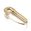 Brass Hoop Earrings EJEW-K085-03G-2