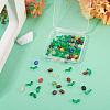 100Pcs 2 Styles Transparent Glass Beads GLAA-TA0003-93-5