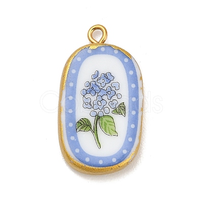 Printed Porcelain Pendants STAS-C183-03B-04-1