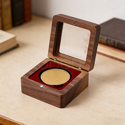 Wooden Badge Packing Magnetic Boxes CON-WH20006-017B-1