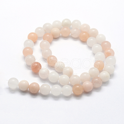 Natural Pink Aventurine Beads Strands G-I199-22-6mm-1