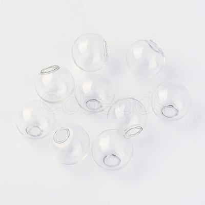 Round Mechanized One Hole Blown Glass Globe Ball Bottles X-BLOW-R001-18mm-1