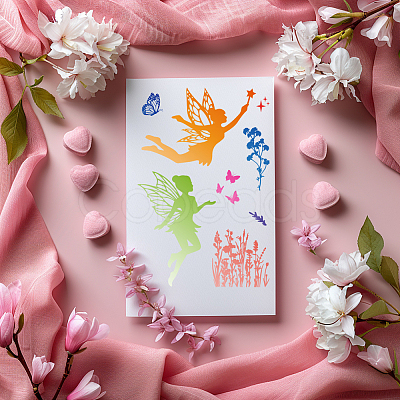 Flower PVC Stamps DIY-WH0582-0038-1