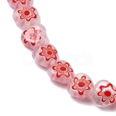 Handmade Millefiori Lampwork Beads Strands LAMP-G166-15K-1
