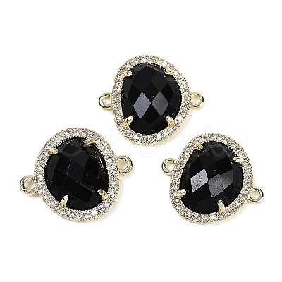 Natural Mixed Gemstone Faceted Oval Links G-B126-01G-1