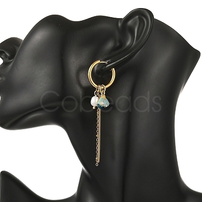 Alloy Rhinestone Hoop Earrings EJEW-JE07389-1