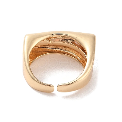 Brass Open Cuff Rings RJEW-K263-02KCG-1