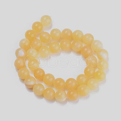 Natural Topaz Jade Beads Strands G-E266-11A-12mm-1