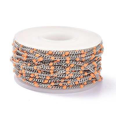 304 Stainless Steel Enamel Curb Chains CHS-P013-01P-01-1