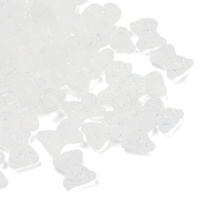Frosted Transparent Acrylic Beads X1-OACR-P029-20B-05-1