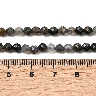 Natural Iolite Beads Strands G-G343-B01-4mm-1