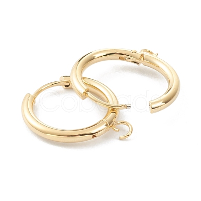 201 Stainless Steel Huggie Hoop Earring Findings STAS-P283-01F-G-1