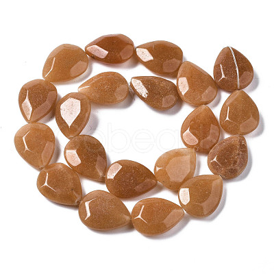 Natural Red Aventurine Beads Strands G-S356-03-1