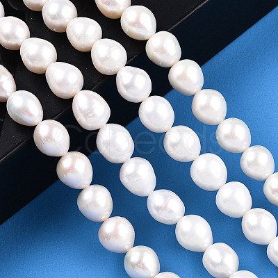 Natural Cultured Freshwater Pearl Beads Strands PEAR-N012-09D-1