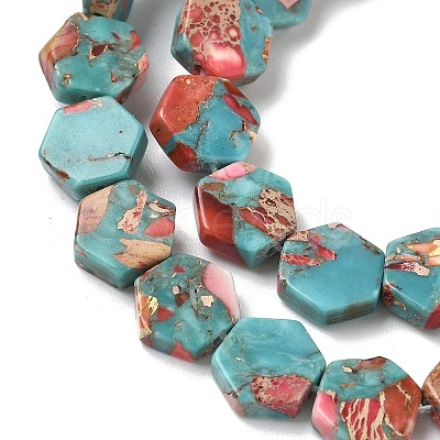 Dyed Synthetic Imperial Jasper Beads Strands G-D337-10mm-A03-1