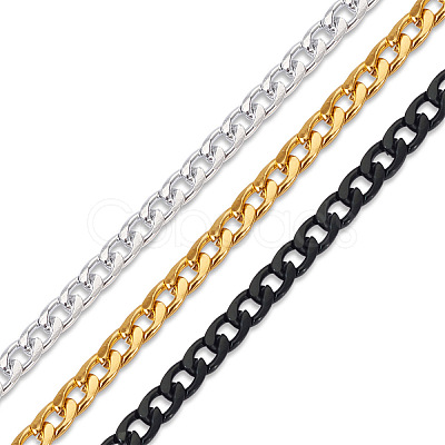 Yilisi 6M 3 Colors Oxidated Aluminium Twisted Chains CHA-YS0001-03-1