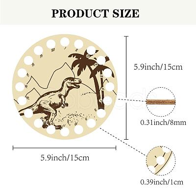 Poplar Wood Thread Winding Boards DIY-WH0360-010-1