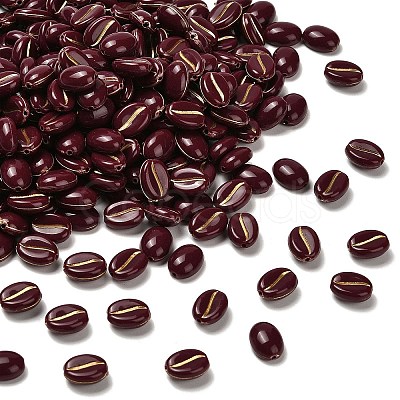 Opaque Acrylic Beads OACR-Z030-01B-1