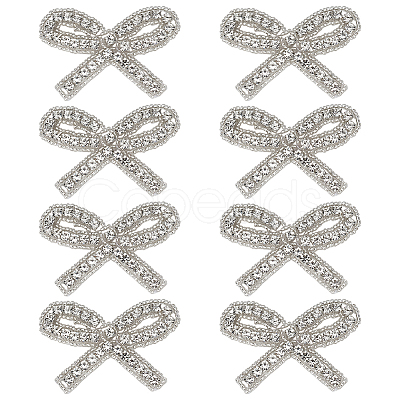8pcs Glass Rhinestone Iron on/Sew on Patches DIY-FG0007-65-1