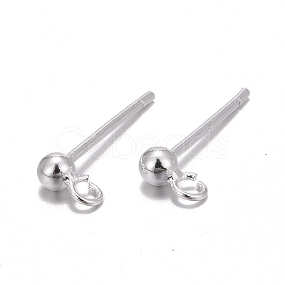 925 Sterling Silver Ear Stud Findings STER-K167-042A-S-1