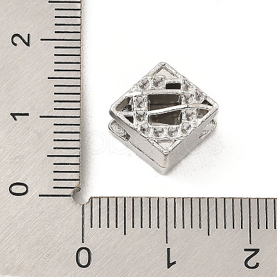 Alloy European Bead Rhinestone Settings FIND-E041-20P-1