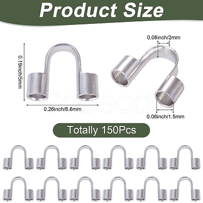 150Pcs 304 Surgical Stainless Steel Wire Guardian and Protectors STAS-TA0006-35C-P-1