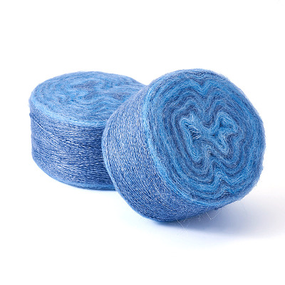 Gradient Segment Dyed Super Fine Mohair Yarn DIY-TAC0033-03C-1