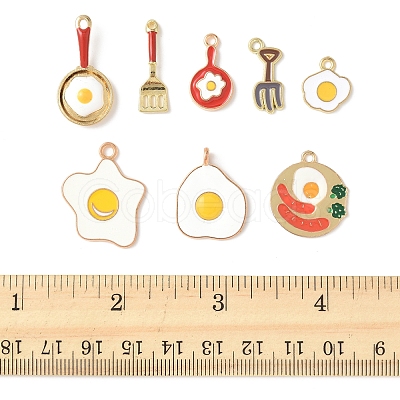 24Pcs 8 Styles Alloy Enamel Charms ENAM-FS0002-78-1