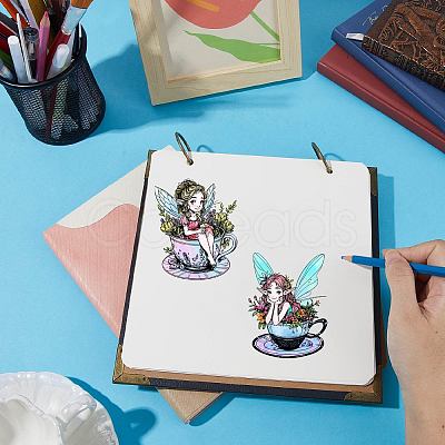 Plastic Stamps DIY-WH20018-0182-1