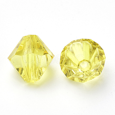 Transparent Acrylic Beads TACR-S146-4mm-09-1