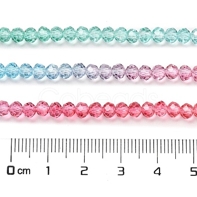 Transparent Painted Glass Beads Strands LS-DGLA-A034-T3mm-A11-1