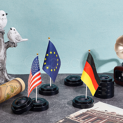 Plastic Mini Flag Stands FIND-WH0139-921B-1