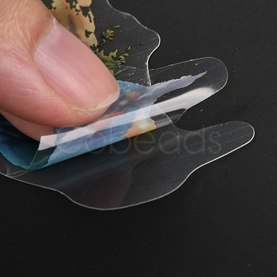 40Pcs Waterproof PET Adhesive Stickers Set DIY-K032-57-1