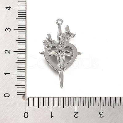 Silver Alloy Pendants PALLOY-U003-08G-S-1