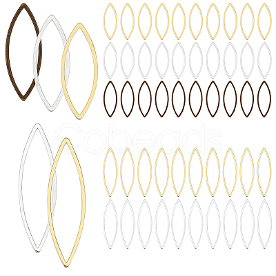 150pcs 5 style Brass Linking Rings KK-PH0005-53-1