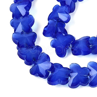 Opaque Glass Beads Strands GLAA-N073-01G-1