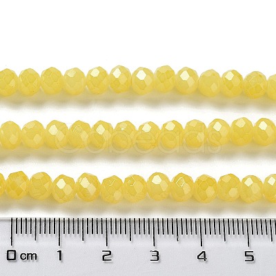 Baking Paint Imitation Jade Glass Bead Strands DGLA-A034-J10mm-A-1